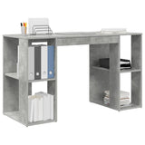 Desk Concrete Grey 130 x 50.5 x 75 cm Engineered Wood 869501