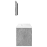 3 Piece Bathroom Furniture Set Concrete Grey Engineered Wood 3324863