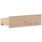 ZNTS Bookcase Bed without Mattress 90x200 cm Solid Wood Pine 3308930