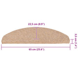 Stair Mats Self-adhesive 30 pcs Beige 65x22.5x3.5 cm 3365897