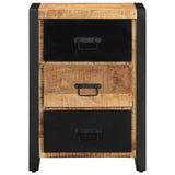 Drawer Cabinet 50x35x70 cm Solid Rough Wood Mango 4013583
