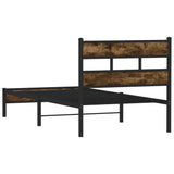 Bed Frame without Mattress with Headboard Sonoma Oak 90x200 cm 4017193
