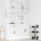 ZNTS 4 Piece Kitchen Cabinet Set Kalmar White Engineered Wood 3314851