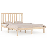 Bed Frame without Mattress Solid Wood Double 3103818