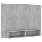 Wall TV Cabinet Concrete Grey 120x23.5x90 cm Engineered Wood 808273