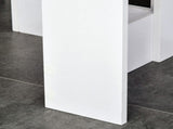 Space-saving Drop Leaf Table, Folding Dining Table for Small Space, Kitchen, Dining Room, White T3398P342422