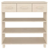 Console Table HAMAR Honey Brown 90x35x90 cm Solid Wood Pine 340464