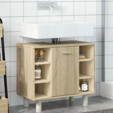 Bathroom Cabinet Sonoma Oak 60x32x53.5 cm Engineered Wood 856142