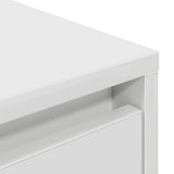 TV Cabinet with LED Lights White 160.5x41x50 cm 3328426
