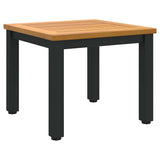 Outdoor Table Natural and Black 45 x 45 x 38 cm 4010618