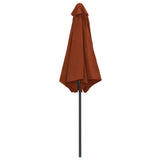 Garden Parasol with Aluminium Pole 270x246 cm Terracotta 47349