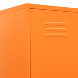 Locker Cabinet Orange 35x46x180 cm Steel 336255