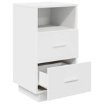 ZNTS Bedside Cabinets 2 pcs with 2 Drawers White 36x36x68 cm 858579