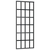 Sliding Door with Hardware Set Black 76x205 cm ESG Glass 3375933