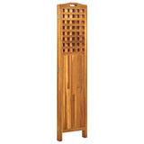 ZNTS 3-Panel Room Divider 121x2x170 cm Solid Acacia Wood 311878