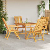 Garden Dining Set 5 pcs Brown 90 x 90 x 74 cm Solid acacia wood 3154122