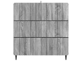 Drawer Cabinet Grey Sonoma 66 x 34.5 x 92 cm Engineered Wood 894381