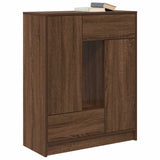Sideboard with Drawers and Doors Brown Oak 73x31x90 cm 861856