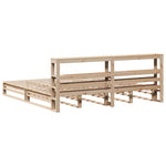 Bed Frame without Mattress 200x200 cm Solid Wood Pine 3306507