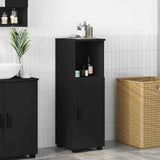 Bathroom Cabinet Black 30 x 35 x 95 cm Engineered wood & Metal 883315