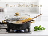 12PCS Induction Non Stick Stainless Steel Cookware Cooking Pot Pan With Lids Set 38675431