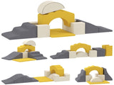 7 Piece Kids Soft Play Set with Detachable Cover, Baby Indoor Climb and Crawl Foam Toy for Toddlers, T3398P553442