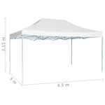 Foldable Party Tent 3x4.5 m White 48869