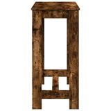 Bar Table Smoked Oak 102x50x103.5 cm Engineered Wood 854413