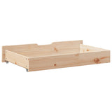 Under-Bed Drawers with Wheels 2 pcs 95x55x17 cm Solid Wood Pine 850920