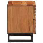 ZNTS Bedside Cabinet 40x34x46 cm Solid Wood Acacia 377428