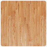 Square Table Top Light Brown 70x70x2.5cm Treated Solid Wood Oak 343031