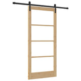 Sliding Door ORKDAL Natural and Black 93 x 202 cm 3331839
