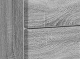 Bedside Cabinet Grey Sonoma 62 x 34.5 x 47.5 cm Engineered Wood 895471