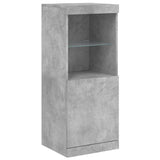 Sideboards with LED Lights 3 pcs Concrete Grey Engineered Wood 3209103