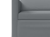 Sofa Set 2 pcs Light Grey Fabric 3433176