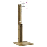 Outdoor Shower 206 cm Impregnated Pine Wood and Stainless Steel 886335