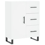 Highboard White 69.5x34x180 cm Engineered Wood 3189469