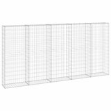 147822 Gabion Wall with Covers Galvanised Steel 300x30x150 cm