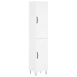 Highboard White 34.5x34x180 cm Engineered Wood 3199137