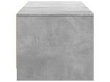 TV Cabinet with LED 165x34x40 cm Concrete Grey Engineered Wood 3418713