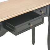 ZNTS Dressing Console Table with 3 Drawers Black 280046