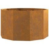 Planter Rusty 90 x 90 x 50 cm Weathering Steel 883758