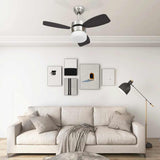 Ceiling Fan with Light and Remote Control 76 cm Dark Brown 51493