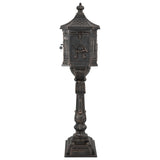 Standing Mailbox Bronze 42.5 x 29.5 x 117 cm Cast Aluminum 42023495