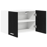 Hanging Cabinet 2 pcs Black Oak and White 60 x 31 x 40 cm 884165