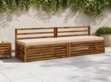 2-Piece Bench Cushions SOEST 2 pcs 100% Polyester Cream 949973