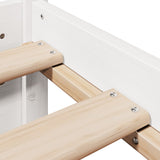 Bed Frame with Headboard without Mattress White 150x200 cm King Size 3305998