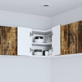 Wall Corner Cabinet LUCCA Smoked Oak 57 x 57 x 40 cm 884960