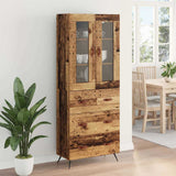 Highboard Cabinet with Shelf 2 pcs Old Wood Engineered Wood 3415617