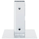 Post Bases Square 12 pcs Silver 51x51 mm Galvanised Steel 42000003